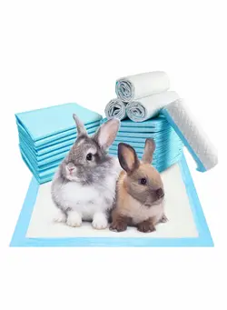 چمدان و ساک مسافرتی ساک مسافرتی Pee Pads, 100 Pcs Disposable Absorbent Quick Drying Leak-Proof Pads for Potty Training Hedgehog, Dog, Hamster, Chinchilla, Cat, Reptile and Other Small Animal, Blue 