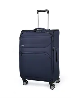 چمدان و ساک مسافرتی چمدان تک Moorea Soft Expandable Luggage Trolley Medium 66cm Navy Blue 
