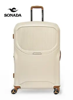 چمدان و ساک مسافرتی چمدان تک Sonada Suitcase Upright  Expandable Check In / Large -Champagne 29T (53 x 32 x 80 cm / 110 L / 5.4 kg) 