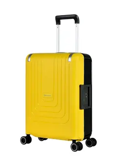 چمدان و ساک مسافرتی چمدان تک Vertica Hard Case Luggage Trolley Polypropylene Lightweight 4 Quiet Double Spinner Wheels With Tsa Lock B0006M Yellow Black 