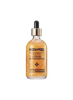 ترمیمی و سرم ماسک MEDI-PEEL Pure Gold 24K Ampoule 3.38 fl.oz / 100ml | 99.9% 24K Pure Gold All in One Ampoule, 5 Revitalizing Extracts To Minimize Moisture Loss, Brightens | Korean Skincare, For All Skin Types 