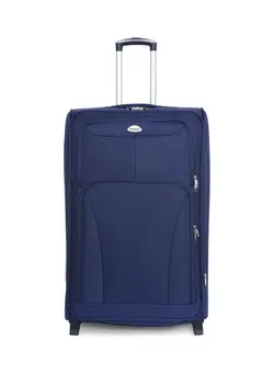 چمدان و ساک مسافرتی چمدان تک 2-Wheels Softside Medium Check-In Luggage Trolley 28 Inch Blue 
