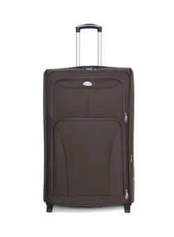 2-Wheels Softside Medium Check-In Luggage Trolley 28 Inch Brown 