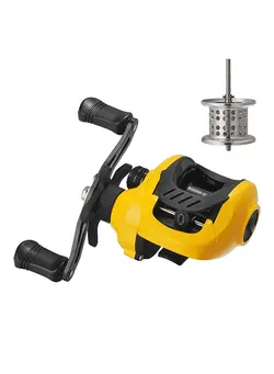 ماهیگیری چرخ و قرقره Baitcast Fishing Reel 17+1 Ball Bearings Tackle 216g 