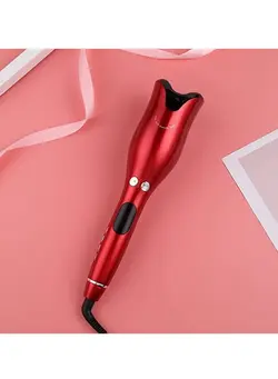 اتو مو فر کننده Hair Curler Rotating Ceramic Crimper Red 32x5cm  Automatic Hair Curler, Hair Rotating Curling Wand 