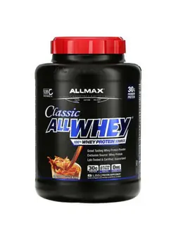 مکمل‌های ورزشی افزایش انرژی ALLMAX Nutrition Classic AllWhey 100% Whey Protein Chocolate Peanut Butter 5 lbs (2.27 kg)