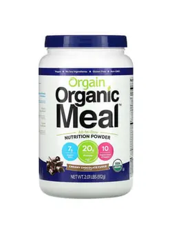مکمل‌های ورزشی افزایش انرژی Orgain Organic Meal All-In-One Nutrition Powder Creamy Chocolate Fudge 2.01 lbs (912 g)
