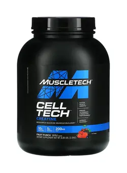 مکمل‌های ورزشی قبل از تمرین CELL-TECH Creatine, Fruit Punch, 6.00 lb (2.72 kg)