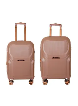 چمدان و ساک مسافرتی ست چمدان Trolley Luggage Sets  28 inch and 24 inch, 2 Piece Hardside Expandable Lightweight Durable Suitcase bag Sets Double Spinner Wheels TSA Lock pink colour 