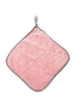 ظروف و تجهیزات آشپزخانه اکسسوری و تجهیزات آماده سازی Coral Fleece Double Sided Absorbent Dish Cloth Pink 25 x 25centimeter 