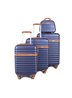 چمدان و ساک مسافرتی ست چمدان Skybird Classic ABS Luggage Trolley Set 4 Piece Blue 