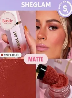 آرایشی صورت رژ  گونه و برنزر Color Bloom Liquid Blush - Swipe Right 