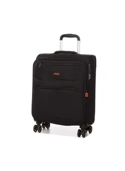 چمدان و ساک مسافرتی چمدان تک Moorea 2 Soft Expandable Suitcase Luggage Trolley 55 cm Cabin Black 