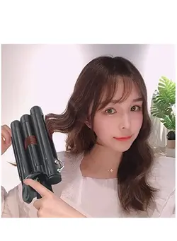 اتو مو فر کننده Electric Ceramic 3 Barrel Big Wave Professional Hair Curling Iron Styling Tools 