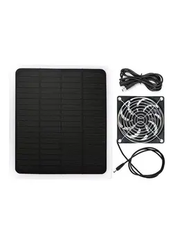 دوربین فیلم‌برداری و عکاسی تلسکوپ و میکروسکوپ 20W 12V Monocrystalline Silicon Solar Panel Solar Power Panel Exhaust Fan Mini Portable Cooling Ventilator 4.7-Inch Solar Exhaust Fan for Pet House Greenhouse Outdoor Hiking Climbing Camping Picnic