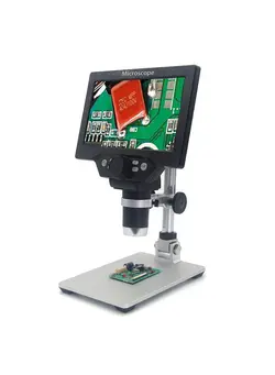 دوربین فیلم‌برداری و عکاسی تلسکوپ و میکروسکوپ G1200 Digital Microscope 7 Inch Large Color Screen Large Base LCD Display 12MP 1-1200X Continuous Amplification Magnifier With Aluminum Alloy Stand 