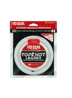 ماهیگیری نخ ماهیگیری Yo-zuri 80Ibs Topknot Fluorocarbon Leader 100YD (0.810mm) 
