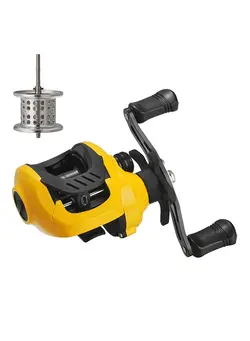 ماهیگیری چرخ و قرقره Baitcast Fishing Reel 17+1 Ball Bearings Tackle 216g 