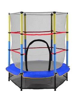 بازی‌های فضای باز و تجهیزات پارک ترامپولین 5.5FT Fancy Trampoline 180*90*46cm 