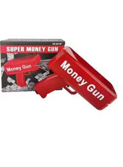 اسباب‌بازی‌های مشاغل و اماکن ست‌های قلک Money Penalty Gun Money Toy Gun Electric Gun Can Launch Banknote 