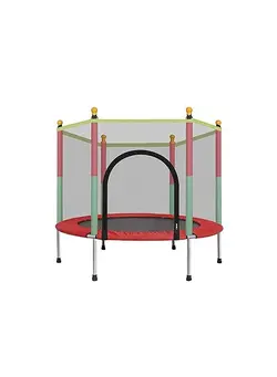 بازی‌های فضای باز و تجهیزات پارک ترامپولین Safety And Durable Toddler Trampoline Foldable Rebounder Jumper with Protective Cover 80X140X122Cm 