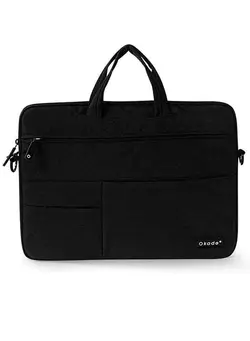 کیف، کوله‌پشتی و چتر کیف و کوله لپ تاپ Okade Bag 13 And 13.3 Inch Waterproof Universal Laptop Shoulder Bag For MacBook Air A1932 A2179 Pro Lenovo HP Dell ASUS Black 