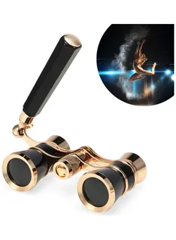 دوربین فیلم‌برداری و عکاسی تلسکوپ و میکروسکوپ Opera Glasses Lens Retro Binoculars With Handle 