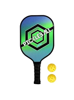 تنیس راکت تنیس Ultralight Pickleball Paddle and Ball Set Carbon Fiber Surface Pickle Ball Racket 1 Paddles with 2 Balls 