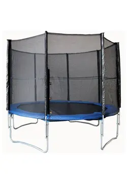 بازی‌های فضای باز و تجهیزات پارک ترامپولین Trampoline With Safety Net 8feet 