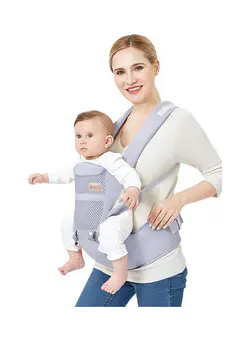 لوازم حمل آغوش Super Soft Baby Carrier With Strong Grip-Grey 