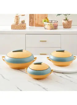 ظروف و لوازم پخت غذا قابلمه Cosmic Deluxe 3-Piece Casserole Set 12 X 31 X 24 Cm 