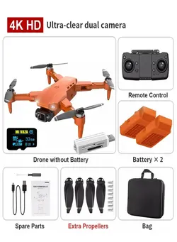 دوربین فیلم‌برداری و عکاسی سایر Orange L900 Pro 4k HD Dual Camera With GPS 5G Wifi FPV Drone with 2 Battery 