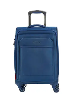 چمدان و ساک مسافرتی چمدان تک Softside Cabin Luggage Trolley Blue 