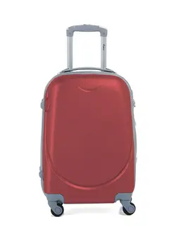 چمدان و ساک مسافرتی چمدان تک Hardside 4 Wheels Small Check-In Luggage Trolley Burgundy 
