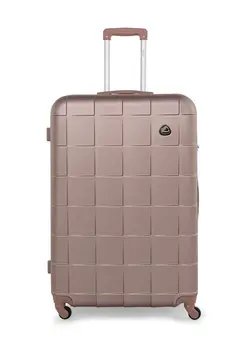 چمدان و ساک مسافرتی چمدان تک ABS Spinner Luggage Cabin Trolley Rose Gold 