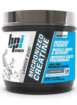 مکمل‌های ورزشی کراتین Bpi Sports Micronized Creatine Supplement, 600 g, Unflavored 120 Servings