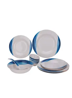 ظروف و لوازم سرو غذا ست ظروف غذاخوری Delcasa Melamine Ware Dinner Set 14Pcs DC2152 