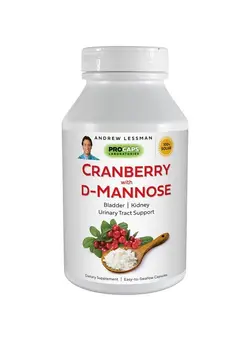 ویتامین و ساپلیمنت مکمل‌های گوارشی Cranberry With Dmannose 240 Capsules Supports Bladder Kidney And Urinary Tract Health. High Potency Standardized Cranberry Concentrate And Dmannose. Easy To Swallow Capsules