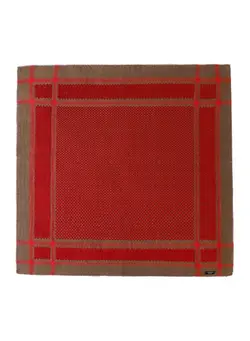 لباس بافت و شال گردن Casual Scarf Red/White 