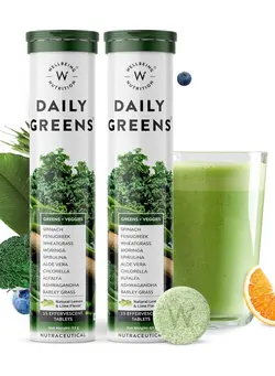 ویتامین و ساپلیمنت مکمل‌های گوارشی Wellbeing Nutrition Daily Greens, Pack of 2