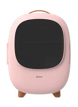 ظروف و تجهیزات آشپزخانه کلمن و یخدان Portable Refrigerator AC-DC/Cosmetic Refrigerator/Portable Compact Refrigerator, Suitable for All Cosmetic Storage, Used for Makeup And Skin Care, Can Also Be Used in Home Office Car,Room,Bedroom 8L 8.0 L CRBX01-04 Pink 