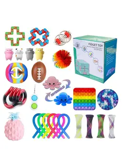 گجت، فیجت و سرگرمی پاپ ایت 26-Piece Push Pop Bubble Sensory Fidget Toys Set 
