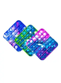 گجت، فیجت و سرگرمی پاپ ایت 3-Piece Silicone Tie-Dye Push Pop Bubble Fidget Toy 