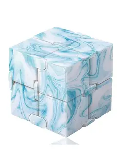 گجت، فیجت و سرگرمی اسپینر Infinity Cube Fidget Toy, Hand Killing Time Transform Cubes Magic Cubes For Kids (Blue Texture) 