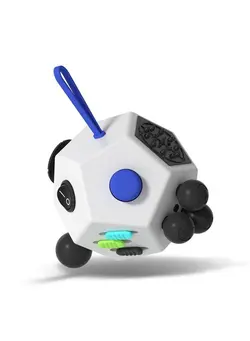 گجت، فیجت و سرگرمی اسپینر Fidget Dodecagon Easter Basket Stuffers 12Side Fidget Cube Relieves Stress And Anxiety Anti Depression Cube For Children And Adults With Autism (A2 White) 