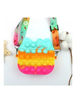 گجت، فیجت و سرگرمی پاپ ایت Pop Bubble Sensory Fidget Toy Shoulder Bag 10.6x11x3.5cm 