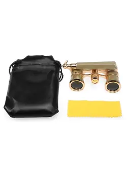 دوربین فیلم‌برداری و عکاسی تلسکوپ و میکروسکوپ Opera Glasses Lens Binocular With Handle And Bag 