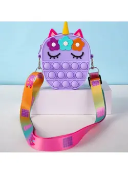 گجت، فیجت و سرگرمی پاپ ایت Bubble Sensory Fidget Shoulder Bag Toy 10 x 14 x 3cm 