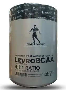مکمل‌های ورزشی آمینو اسید Kevin Levrone Levro BCAA, 410g, Raspberry, 60 Servings