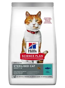 غذا غذای گربه Hill's Science Plan Sterilised Adult Cat Food with Tuna 1.5KG 